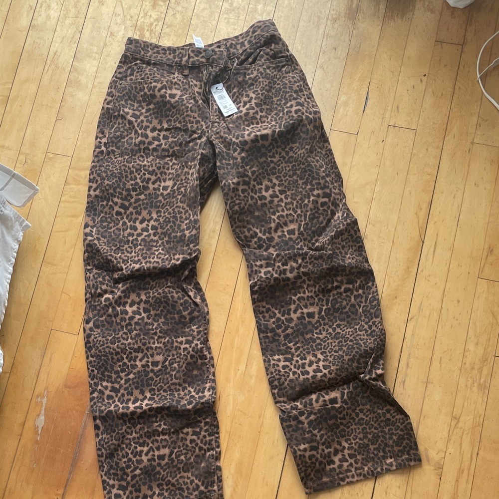 Garage Leopard Print Pants - size 00 - NWT